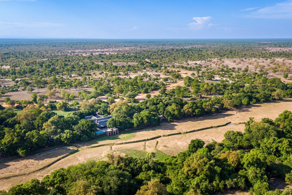 Expansive African landscape in Zambia